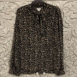 J.Crew Factory Cheetah Print Shirt